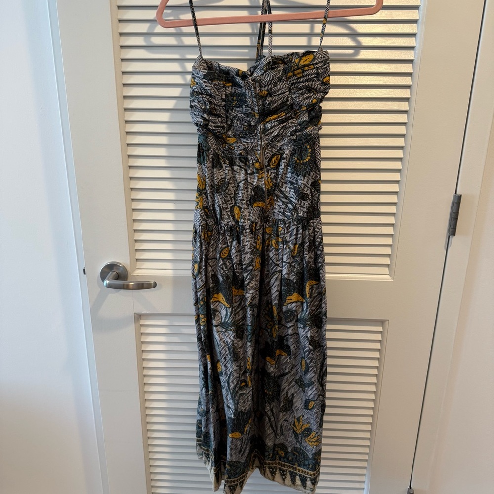 Ulla Johnson Ella Halter Midi Dress In Portofino - Picture 5 of 8